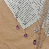 S925 Silver Moonlight Amethyst Pendant Necklace